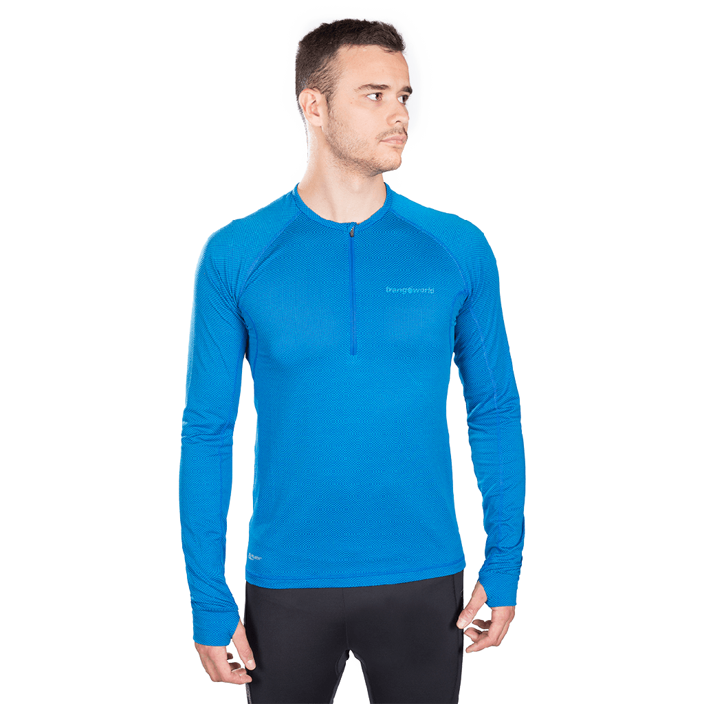 CAMISETA MANGA LARGA FANLO AZUL- TRANGOWORLD