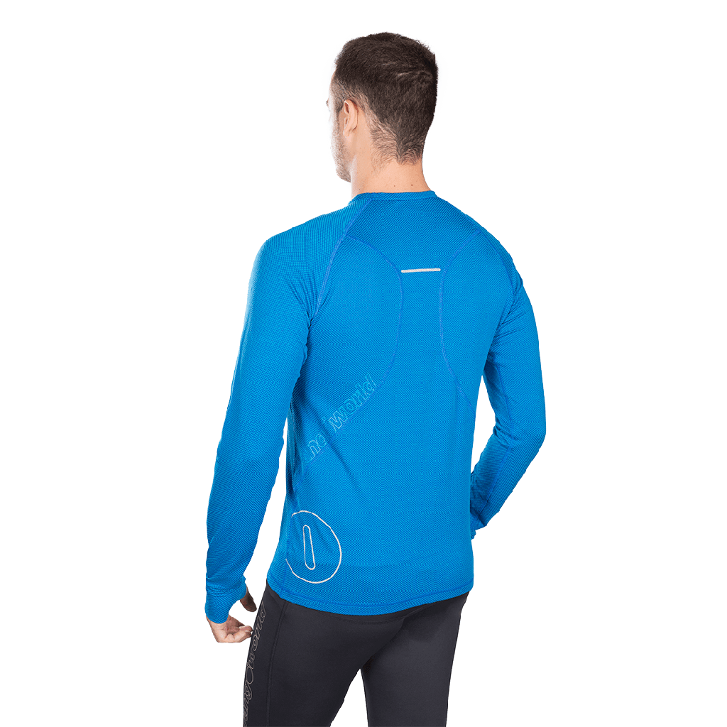 CAMISETA MANGA LARGA FANLO AZUL- TRANGOWORLD