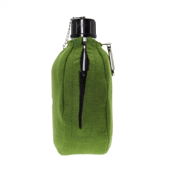 CANTIMPLORA ALUMINIO T. CLASSIC CON FUNDA FIELTRO VERDE 1L - LAKEN