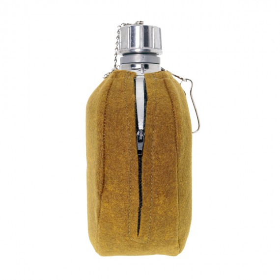 CANTIMPLORA ALUMINIO T. ALUMINIO CON FUNDA FIELTRO CAQUI 1L - LAKEN