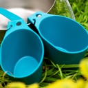 SET DE CAMPING VIVAC DE ACERO INOX Y POLIPROPILENO 2 PAX - LAKEN