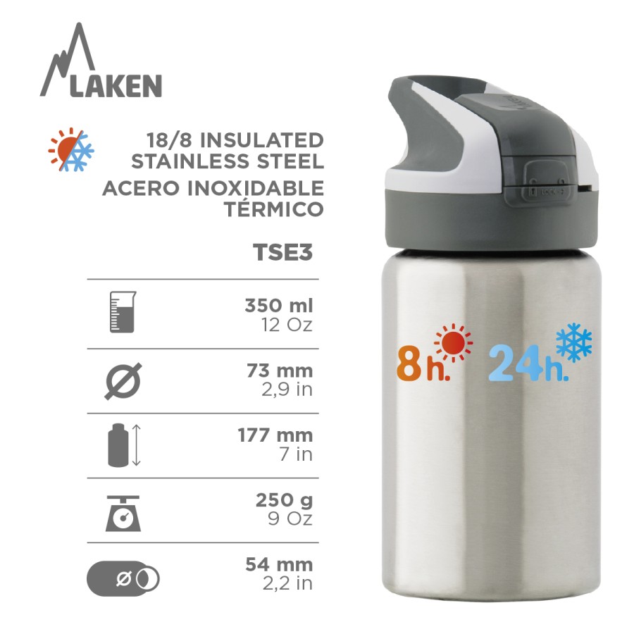 BOTELLA INFANTIL TRITAN SUMMIT SPACE ROBOT 0.35L - LAKEN