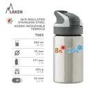 BOTELLA INFANTIL TRITAN SUMMIT SPACE ROBOT 0.35L - LAKEN
