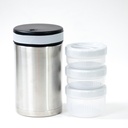 TERMO ALIMENTOS A.INOX. 1.50L + 3 R.ALIM. FUNDA VERDE OCÉANO - LAKEN