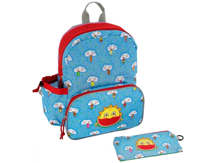 MOCHILA INFANTIL GRANDE CON CARTUCHERA FRESKITO - LAKEN