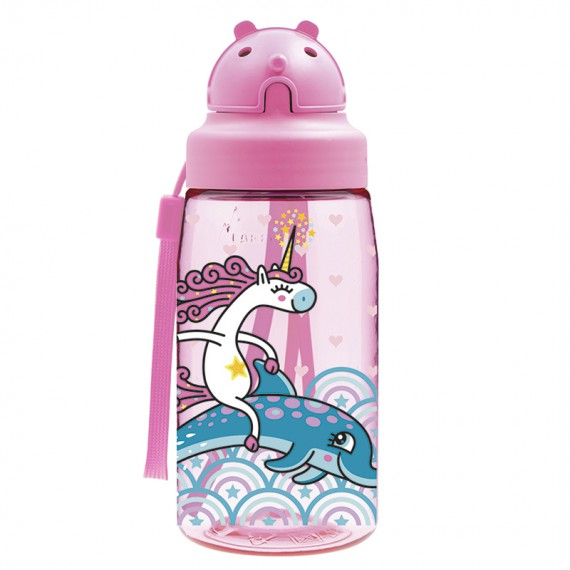 BOTELLA TRITAN INFANTIL T.OBY 0.45L SALTOS - LAKEN