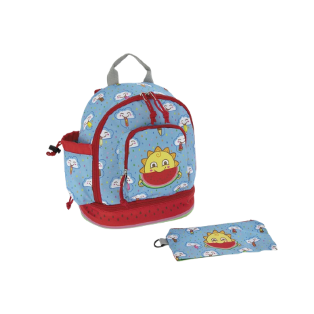 MOCHILA CON CARTUCHERA FRESKITO - LAKEN