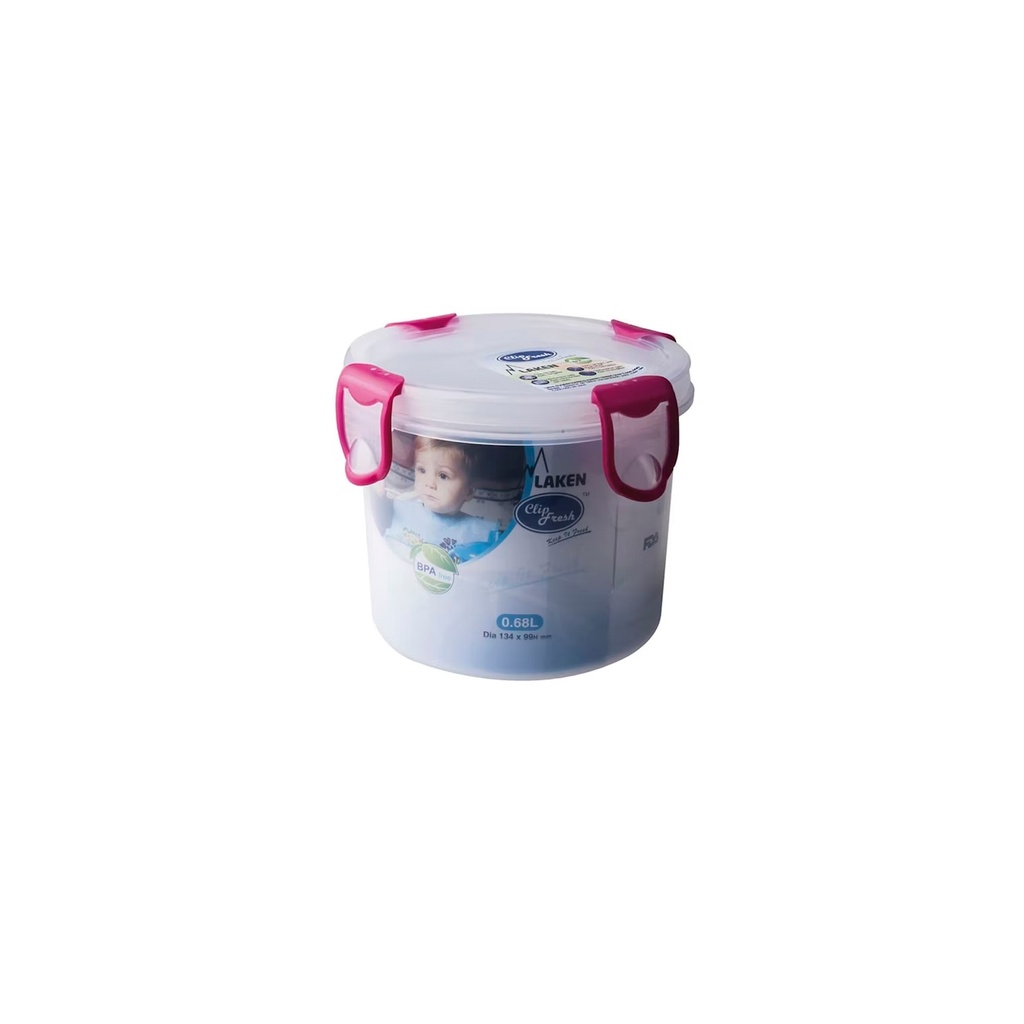 FIAMBRERA CLIP FRESH 0.68L ROSA - LAKEN