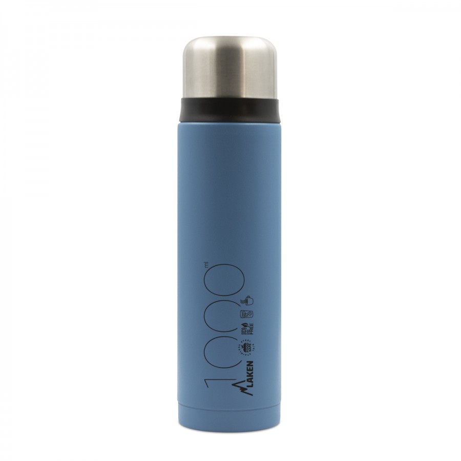 TERMO A.INOX. TAPA ACERO 1L - LAKEN