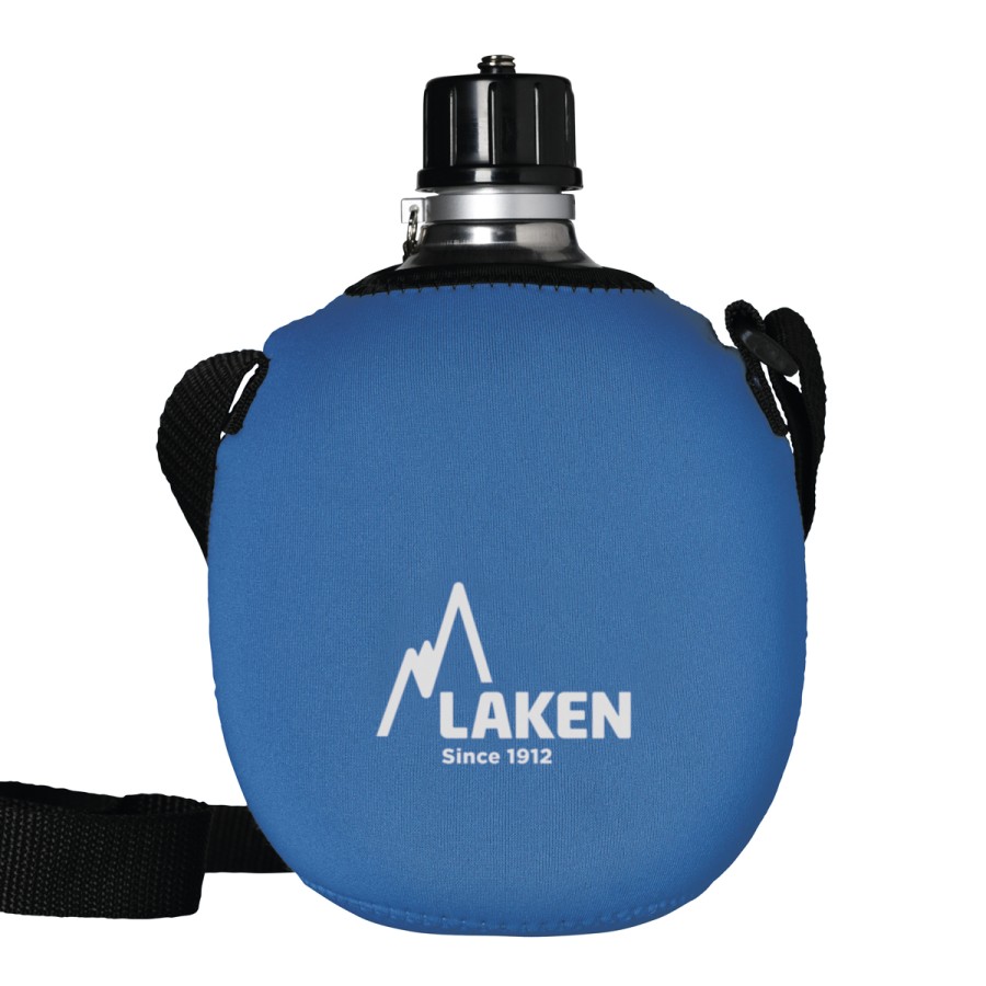 CANTIMPLORA ALUMINIO T. CLASSIC C/FUNDA NEOPRENO VERDE 1L - LAKEN
