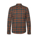 CAMISA MANGA LARGA HOMBRE ZERNEZ GRIS Y NARANJA - TRANGOWORLD