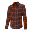 CAMISA MANGA LARGA HOMBRE ZERNEZ MARRÓN - TRANGOWORLD