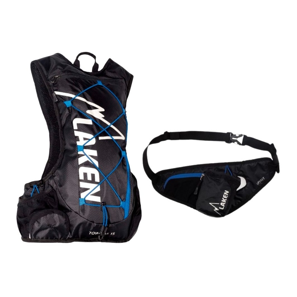 PACK M.HIDRATACION TOWADA 15L +RIÑONERA SPIRIT NEGRO - ALTUS/LAKEN
