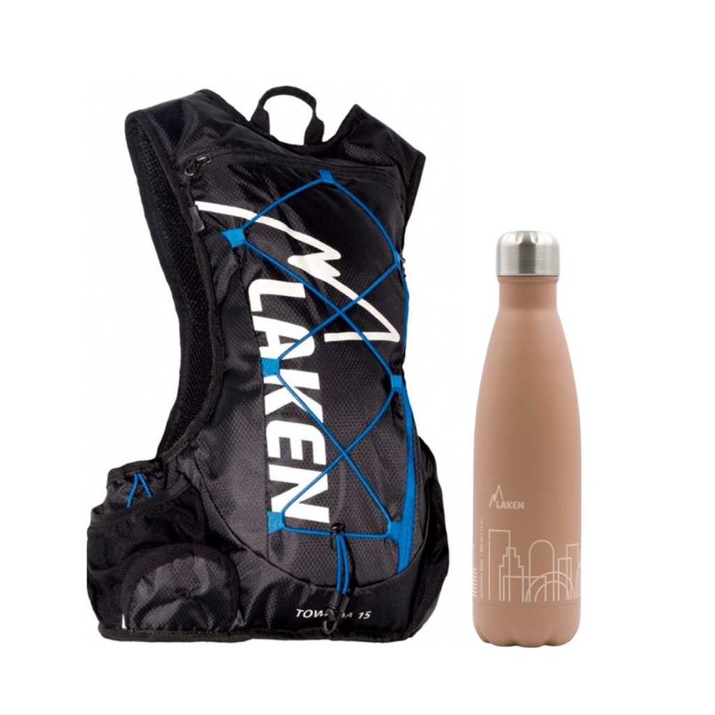 PACK M.HIDRATACION TOWADA 15L + BOT. TERMICA LAKENJOY 0.5L CIUDAD - LAKEN