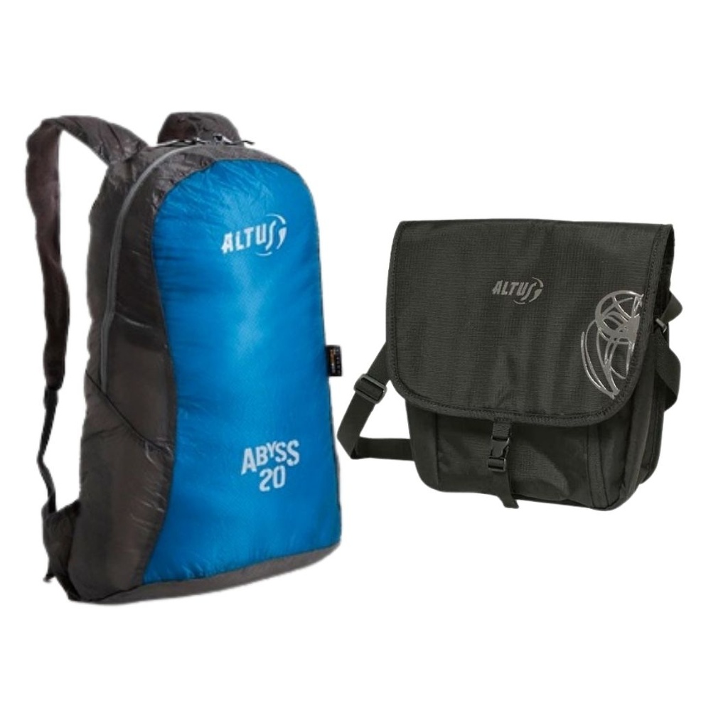 PACK MOCHILA COMPRIMIBLE ABYSS 20L + BOLSO TAIPEI - ALTUS