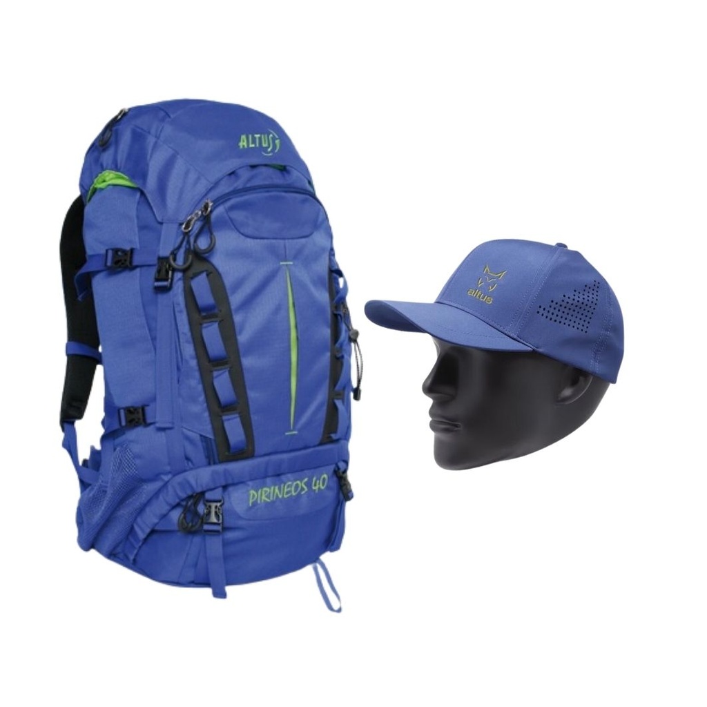 PACK MOCHILA PIRINEOS 40L + GORRA SONORA - ALTUS