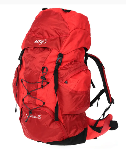 Mochila Outdoor Aventure 40 litros Trekking Montaña (Rojo) - Promart