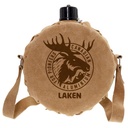 CANTIMPLORA ALUMINIO REDONDA T.CLASSIC C/FUNDA DE PIEL 1.5L - LAKEN