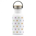 BOTELLA ACERO T.BAMBU ESTRELLAS 0.50L - LAKEN