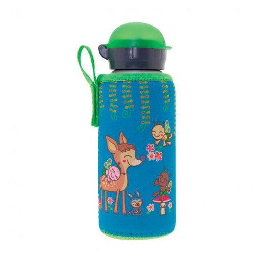 BOTELLA ALUMINIO HIT 0.45L Y FUNDA BAMBINO - LAKEN