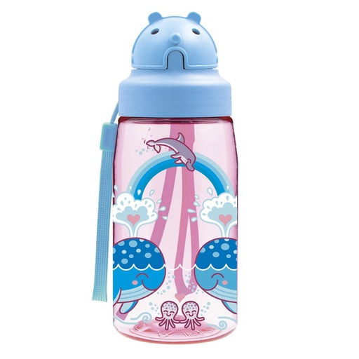 BOTELLA TRITAN INFANTIL T.OBY 0.45L BALLENAS - LAKEN