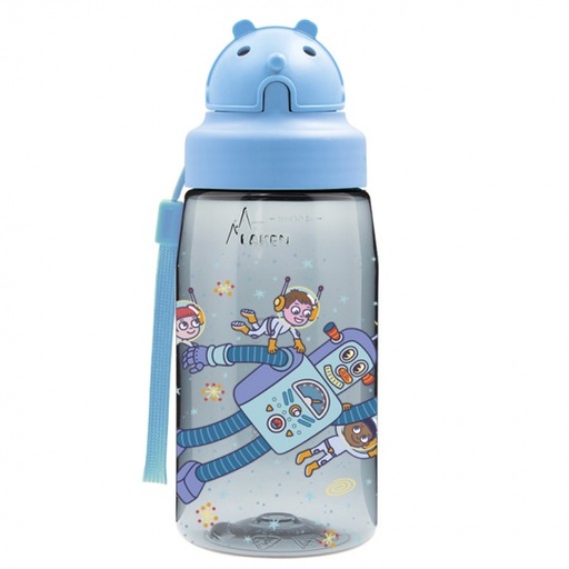 BOTELLA TRITAN INFANTIL T.OBY 0.45L ROBOT ESPACIAL - LAKEN