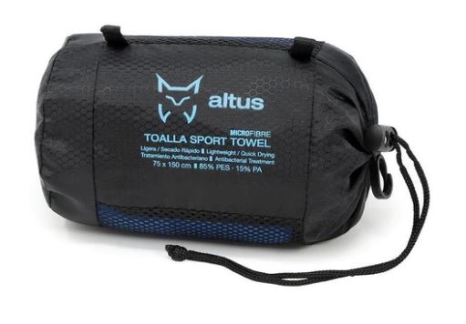 TOALLA SPORT 75X150CM AZUL - ALTUS