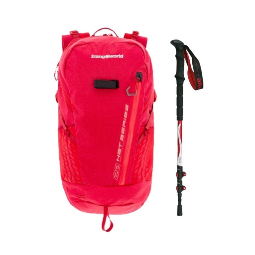 [4034301055] PACK MOCHILA HBT + BASTÓN ALUMINIO BOJ ROJO -  ALTUS/TRANGOWORLD