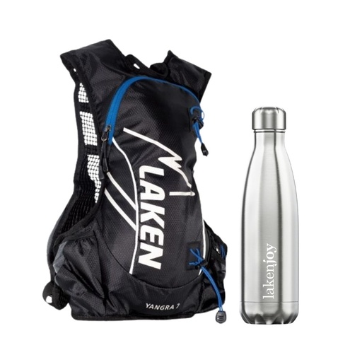 PACK M.HIDRATACION YANGRA 7L + BOT. TERMICA LAKENJOY 0.5L - LAKEN